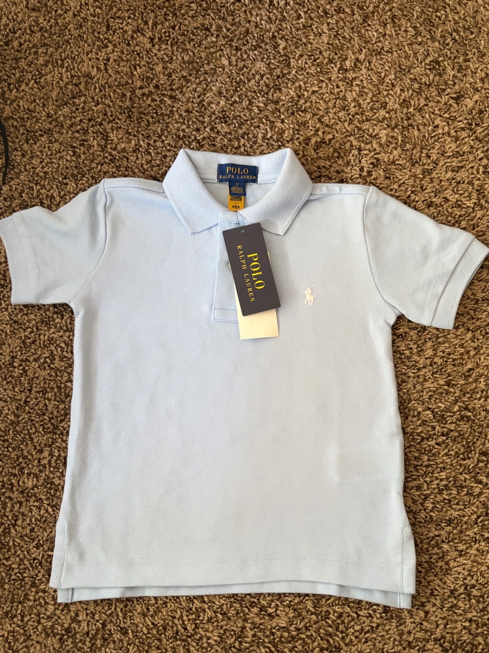 Polo Ralph Lauren Toddler 2T Polo Shirt – Light Blue – NWT 🩵